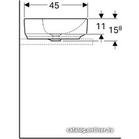 Умывальник Geberit VariForm 500.778.01.2