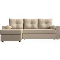 Угловой диван Лига диванов Верона лайт левый (экокожа бежевый)