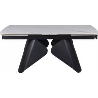 Кухонный стол Signal Armando 160-240/90 (белый/черный)