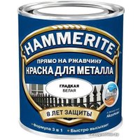 Краска Hammerite по металлу гладкая 2.5 л (белый)