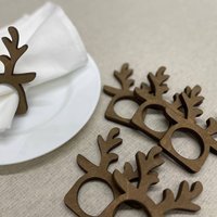 Сервировочная салфетка ОМурМебель с держателем Рога оленя (6шт, серый) в Орше