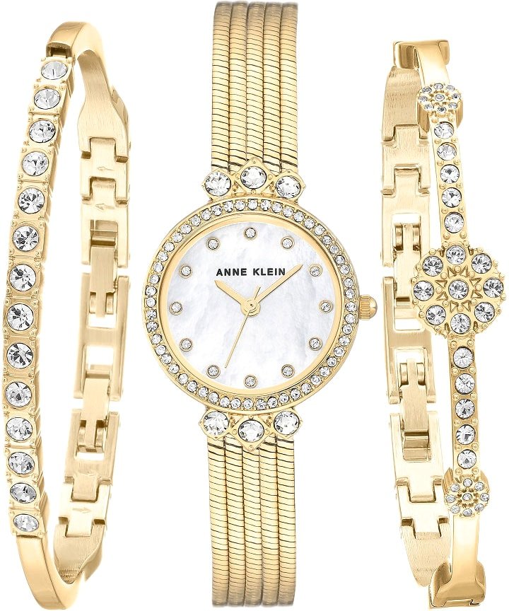 

Наручные часы с украшением Anne Klein 3202GBST