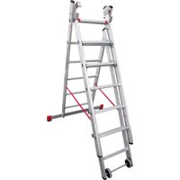 Лестница-стремянка Новая высота NV 523 трёхсекционная индустриальная 3x6 ступеней