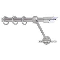 Карниз для штор Lm Decor Луна (сатин, гладкая, 1.6м 16мм, 1 ряд)