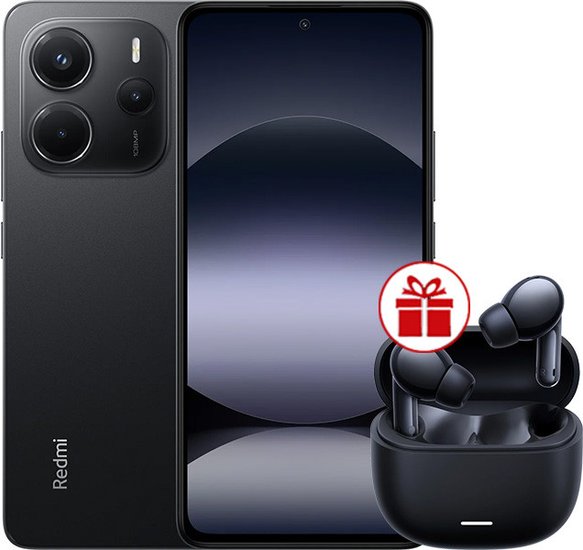 Xiaomi Redmi Note 14 8GB/256GB wersja międzynarodowa (czarny) + słuchawki Xiaomi Redmi Buds 6 Lite (czarny) w promocji