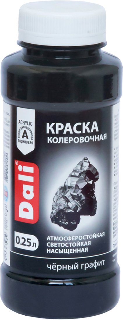 

Колеровочная краска Dali акриловая 0.25 л (черный графит)