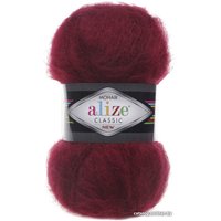 Пряжа для вязания Alize Mohair classic 57 (200 м, бордовый)