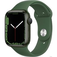 Умные часы Apple Watch Series 7 45 мм (зеленый/зеленый клевер спортивный)