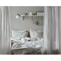 Пододеяльник Ikea Ворбрэкка с наволочкой 804.126.10 (бежевый)