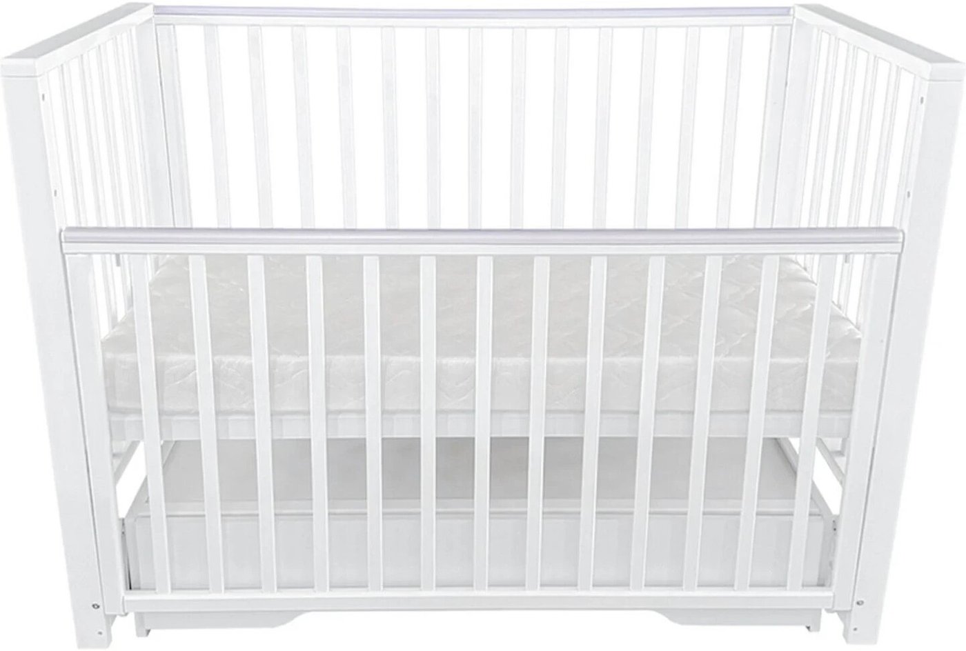 

Классическая детская кроватка Антел Nicol универсальный маятник ящик (белый)