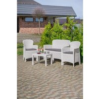 Набор садовой мебели Ipae Progarden JUN06CBI (белый)