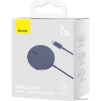 Беспроводное зарядное Baseus Simple Mini3 Magnetic Wireless Charger 15W CCJJ040205