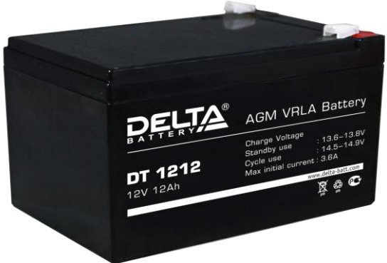 

Аккумулятор для ИБП Delta DT 1212 (12В/12 А·ч)