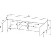 Горка Интерлиния Linea-B (дуб гринвич/черный)
