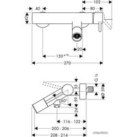 Смеситель Axor Starck 10411000 (хром)