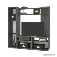 Стенка Modern Рига (камень темный/ирландский дуб)