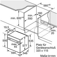 Электрический духовой шкаф Bosch HSG636BB1