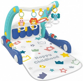 Развивающий коврик Huanger Детство 2 в 1 (голубой) HE0633