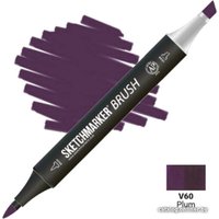 Маркер художественный Sketchmarker Brush Двусторонний V60 SMB-V60 (слива)