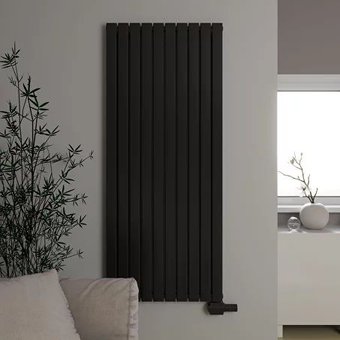 Дизайн-радиатор Faberg Morari 2 (8 секций, черный матовый RAL-9005)
