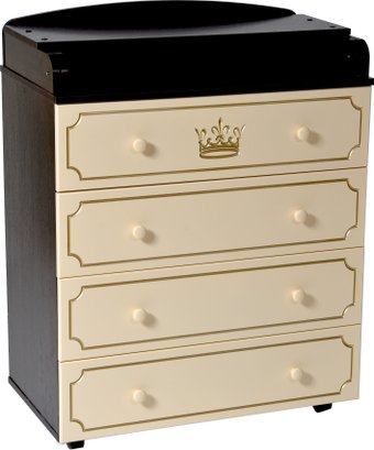 Детский комод Кедр Victoria 804 Crown (венге/слоновая кость)