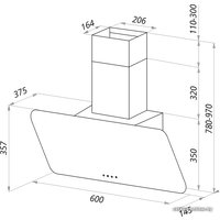 Кухонная вытяжка MAUNFELD Dream 60 (графитовый)