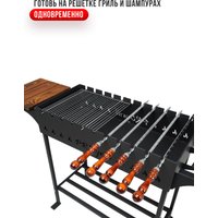 Мангал для дачи Progrill Манчестер Вуд XL (4 мм)