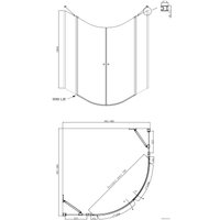 Душевой уголок Ambassador Set 13011101-ST4