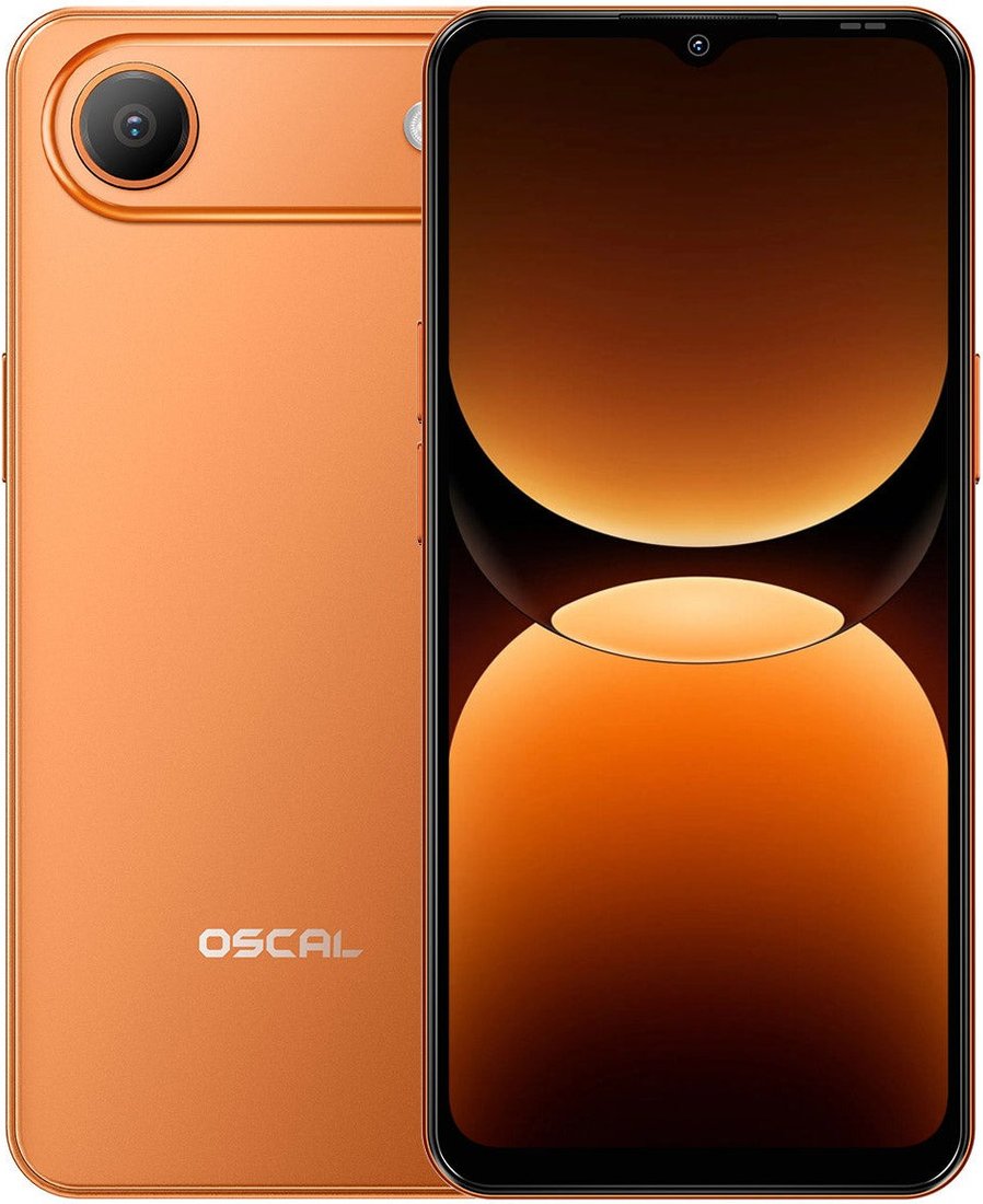 Телефон Oscal Flat 3C 4GB/128GB (оранжевый)