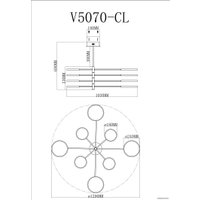 Люстра средней высоты Moderli Run V5070-CL