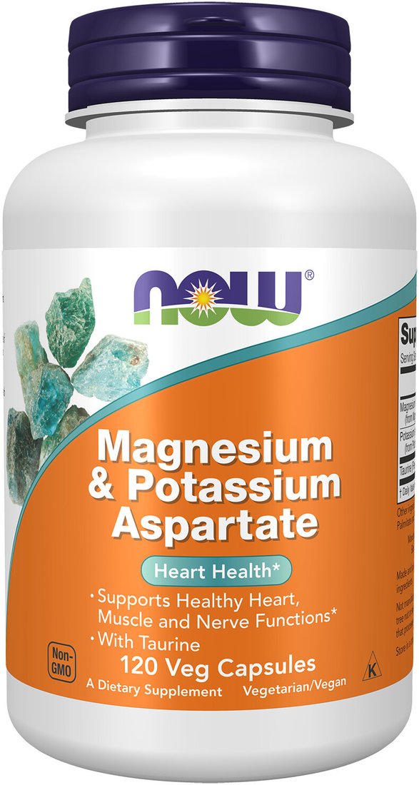 БАД Now Foods Magnesium & Potassium Aspartate (120 капсул)