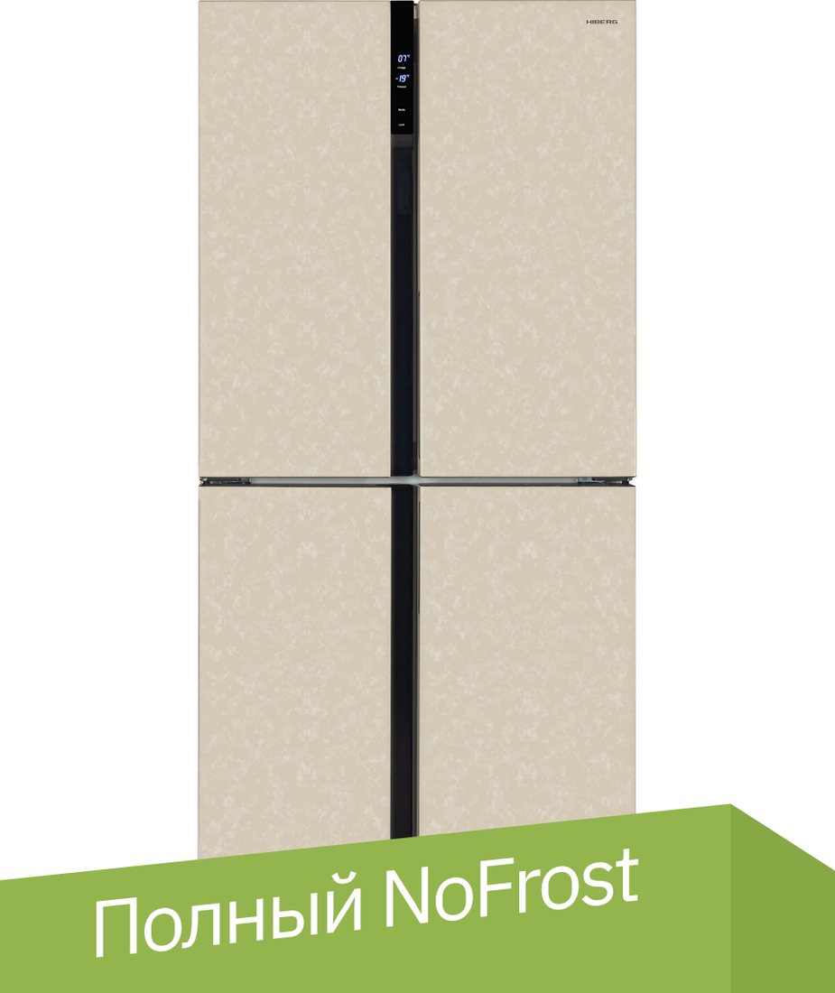 

Четырёхдверный холодильник Hiberg RFQ-500DX NFYm Inverter