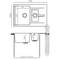 Кухонная мойка Polygran Brig 770 (опал)