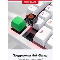 Клавиатура Red Square Alumix TKL Simple (белый, g3ms Amber)