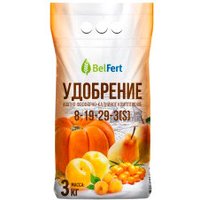 Удобрение BelFert Aзoтнo-фocфopнo-кaлийнoe 8-19-29-3(S) (3 кг)
