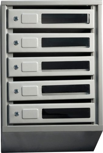 Почтовый ящик Klesto Вертикальный 5 секций (с окошком, с задней стенкой)