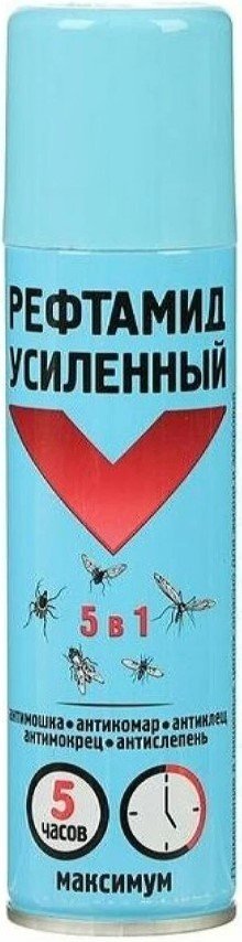 

Спрей от насекомых Рефтамид Репеллент Экстра Максимум 5в1 5-03.09.106.01 (150 мл)