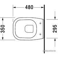 Унитаз подвесной Duravit D-Code (221109) (без сиденья)