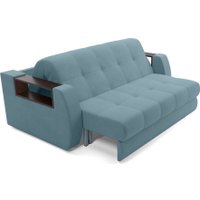 Диван Мебель-АРС Аккордеон Барон №3 ППУ 180x200 (голубой Luna 089)