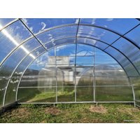 Теплица КомфортПром двухстворчатая 40x20/1 6x6 м (TitanPlast 3.8 мм)