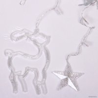 Гирлянда бахрома Серпантин Бахрома Волшебство 2.5 м 126 ламп LED (белый)