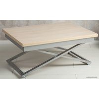 Стол-трансформер Levmar Accord D68/S59 (дуб шамони светлый/хром)