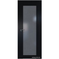 Межкомнатная дверь ProfilDoors 2.19U L 60x200 (черный матовый, стекло графит)