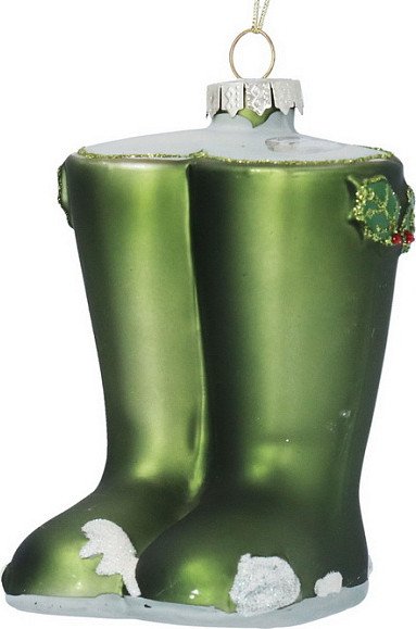 

Елочная игрушка Gisela Graham All Glass Резиновые сапоги 01128