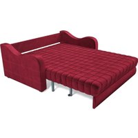 Диван Мебель-АРС Аккордеон Барон №4 ППУ 180x200 (бархат красный Star Velvet 3 Dark Red)