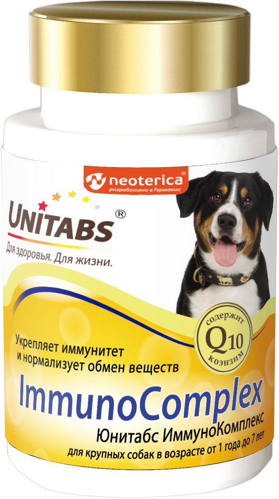 

Лакомство для собак Unitabs ImmunoComplex для иммунитета для крупных пород (100 шт)