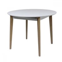 Кухонный стол Виста Сиена 100x100/131 (белый/ольxа)