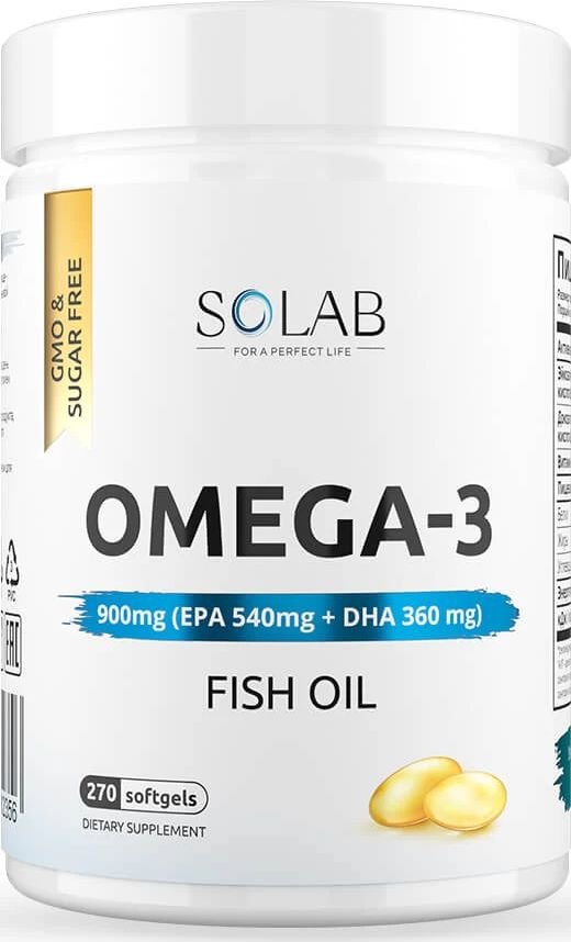 

БАД Solab Omega-3 900мг (270 капсул)