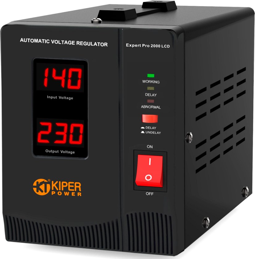 

Стабилизатор напряжения Kiper Power Expert Pro 2000 LCD (2000VA/1200W)