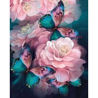 Алмазная мозаика  Феникс+ Бабочки в цветах 68642